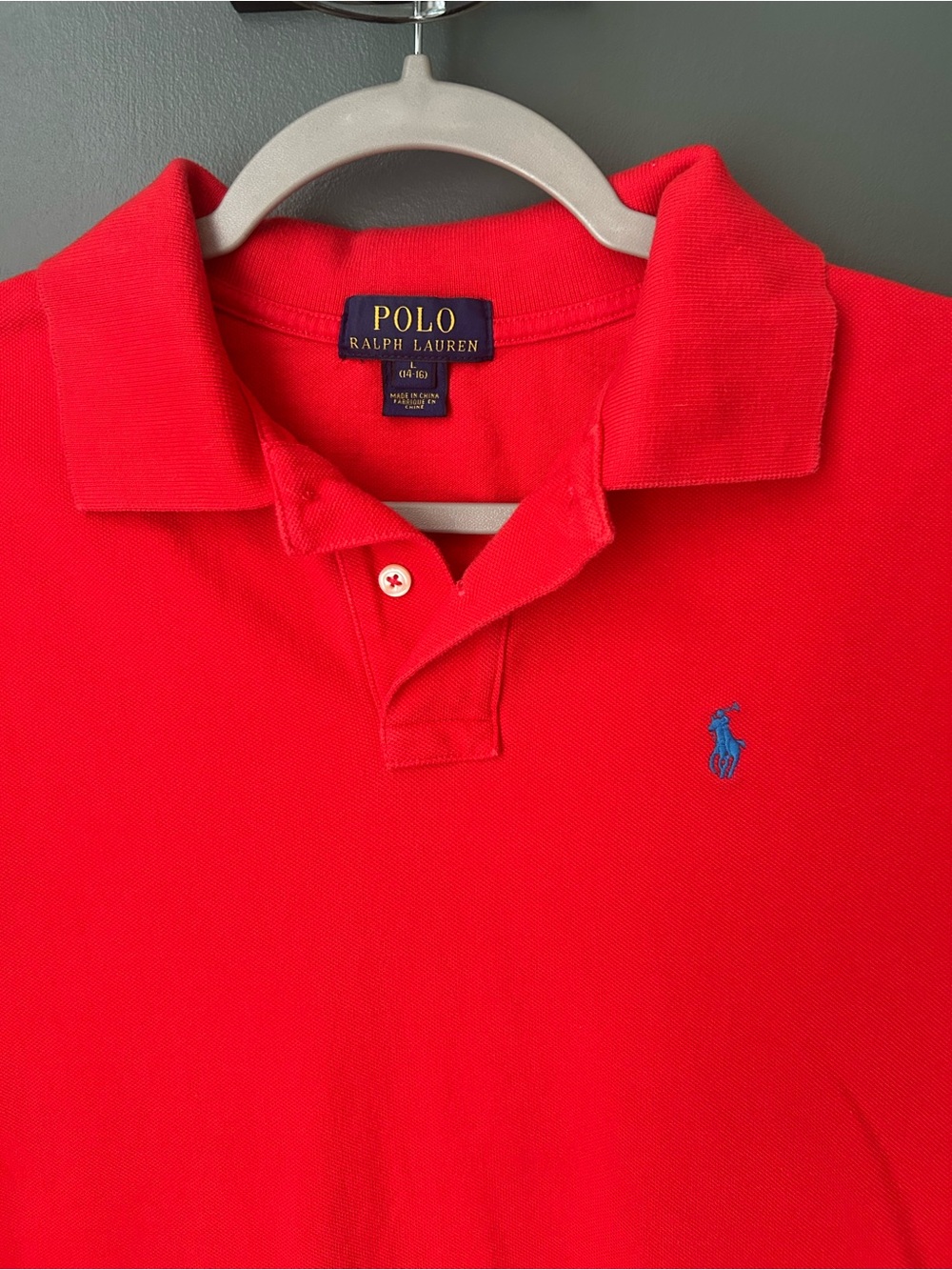 Polo by Ralph Lauren Red Polo Shirt with Blue Pony